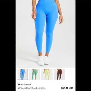 Gymshark Whitney Blue Leggings